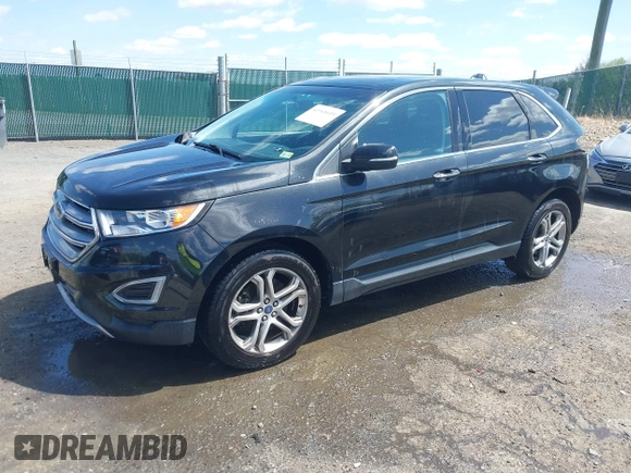 2015 Ford Edge Titanium with VIN 2FMTK4K92FBB42637, listed as a IAAI auction lot 41968659 with 99,667 mi miles. Bid and sale history available at carsss.com. Image 18.