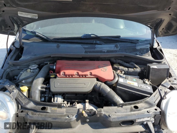 2015 FIAT 500 Abarth with VIN 3C3CFFFH8FT689961, listed as a Copart auction lot 61400335 with 115,665 mi miles and Salvage title. Bid and sale history available at DreamBid. Image 11.