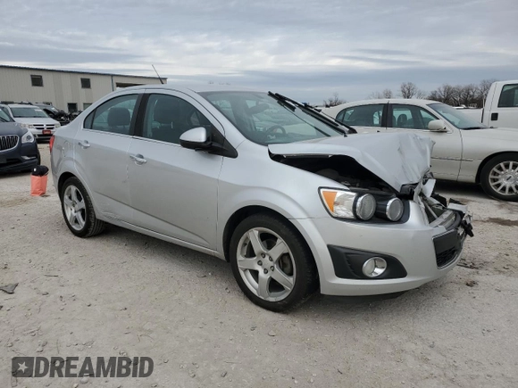 2014 Chevrolet Sonic LTZ with VIN 1G1JE5SB3E4177152, listed as a Copart auction lot 82578444 with 0 mi miles and Salvage Title. Bid and sale history available at carsss.com. Image 4.