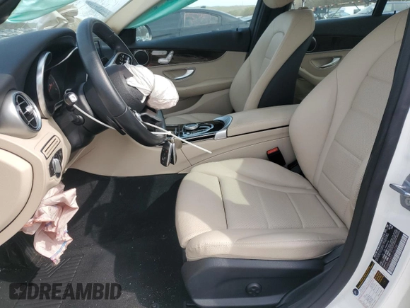 2019 Mercedes-Benz C 300 with VIN 55SWF8EB5KU292748, listed as a Copart auction lot 54100535 with 10,495 mi miles and Salvage Title. Bid and sale history available at DreamBid. Image 7.