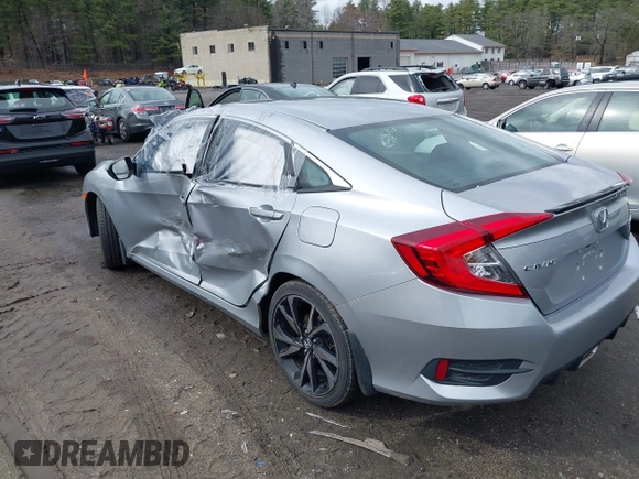 2019 Honda Civic Sport with VIN 2HGFC2F86KH548823, listed as a IAAI auction lot 41898140 with 39,907 mi miles and . Bid and sale history available at DreamBid. Image 3.