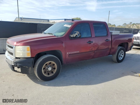 2009 Chevrolet Silverado 1500 LS with VIN 3GCEC13C79G189618, listed as a Copart auction lot 47524025 with 114,225 mi miles and Salvage Title. Bid and sale history available at carsss.com. Image 1.