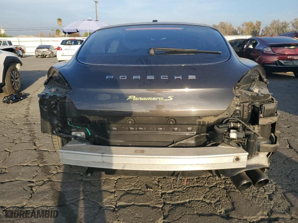 2014 Porsche Panamera S E-Hybrid with VIN WP0AD2A77EL044731, listed as a Copart auction lot 82918834 with 41,296 mi miles and Salvage Title. Bid and sale history available at carsss.com. Image 6.