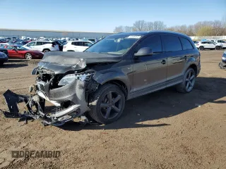 2013 Audi Q7 3.0T S line Prestige with VIN WA1DGAFEXDD004510, listed as a Copart auction lot 52490045 with 192,300 mi miles and Clean Title. Bid and sale history available at carsss.com. Image 1.