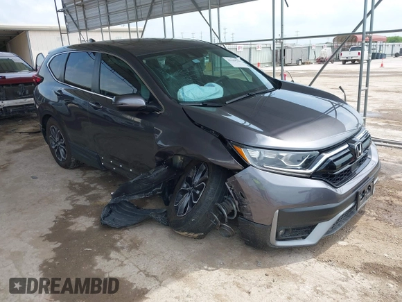 2022 Honda CR-V EX-L z VIN 5J6RW1H83NA014900, wystawiony jako IAAI lot #42149154 z przebiegiem 19 210 mil mil oraz . Historia ofert i sprzedaży dostępna na DreamBid. Obrazek 1.