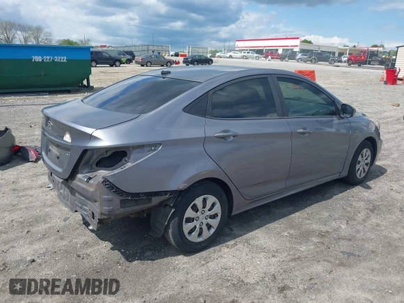 2017 Hyundai Accent SE with VIN KMHCT4AE0HU178612, listed as a IAAI auction lot 41995222 with 110,802 mi miles. Bid and sale history available at carsss.com. Image 4.