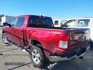 2019 Ram 1500 Big Horn/Lone Star with VIN 1C6SRFFT8KN870451, listed as a IAAI auction lot 41639815 with 100,924 mi miles. Bid and sale history available at carsss.com. Image 3.