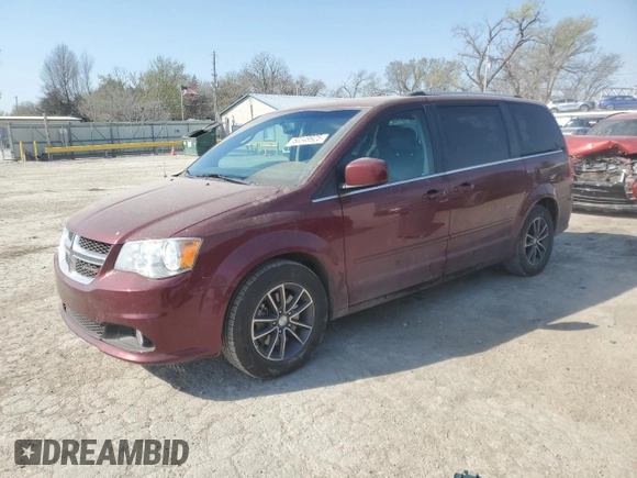 2017 Dodge Grand Caravan SXT with VIN 2C4RDGCG3HR860988, listed as a Copart auction lot 50349925 with 121,829 mi miles and Salvage Title. Bid and sale history available at DreamBid. Image 1.