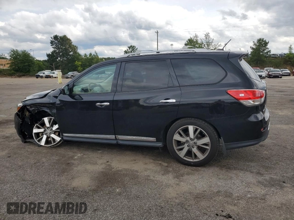 2015 Nissan Pathfinder Platinum with VIN 5N1AR2MN9FC684030, listed as a Copart auction lot 59079065 with 118,352 mi miles and Salvage title. Bid and sale history available at DreamBid. Image 2.