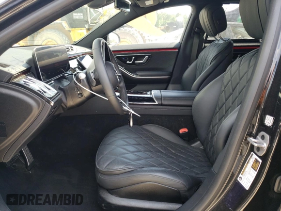 2023 Mercedes-Benz S-Class S 580e with VIN W1K6G6KB4PA201921, listed as a Copart auction lot 46741854 with 9,083 mi miles. Bid and sale history available at carsss.com. Image 7.