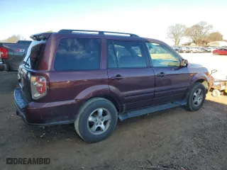 2007 Honda Pilot EX-L with VIN 5FNYF28587B002605, listed as a Copart auction lot 89319895 with 241,626 mi miles and Salvage Title. Bid and sale history available at carsss.com. Image 3.