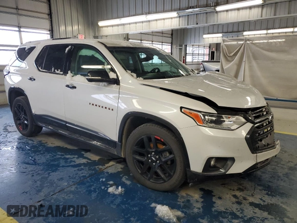 2020 Chevrolet Traverse Premier with VIN 1GNEVKKW0LJ181739, listed as a Copart auction lot 87262924 with 138,032 mi miles and Salvage Title. Bid and sale history available at carsss.com. Image 4.