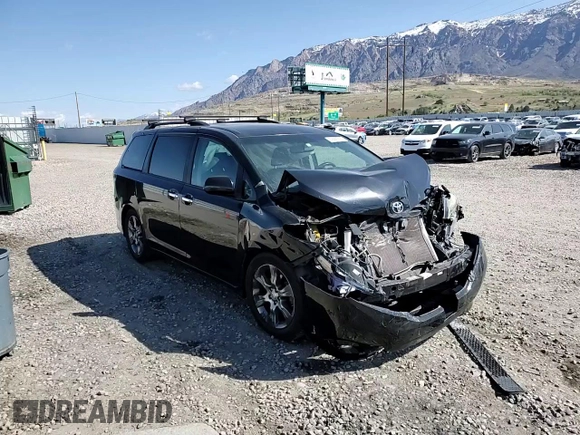 2015 Toyota Sienna SE with VIN 5TDXK3DC1FS655269, listed as a Copart auction lot 53682015 with 100,686 mi miles and Salvage Title. Bid and sale history available at DreamBid. Image 14.