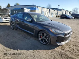 2019 Kia Stinger GT1 with VIN KNAE45LC2K6062459, listed as a Copart auction lot 85746864 with 113,895 mi miles and Salvage Title. Bid and sale history available at DreamBid. Image 4.