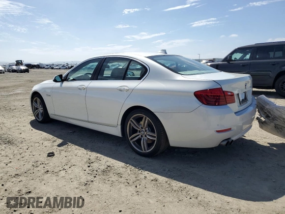 2014 BMW 5 Series 528i with VIN WBA5A5C51ED510345, listed as a Copart auction lot 48474095 with 91,515 mi miles and Salvage Title. Bid and sale history available at carsss.com. Image 2.