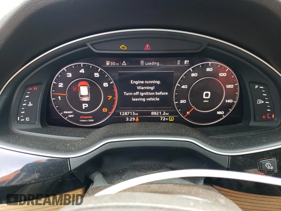 2017 Audi Q7 Premium Plus with VIN WA1LAAF7XHD018234, listed as a Copart auction lot 52862915 with 128,713 mi miles and Clean Title. Bid and sale history available at DreamBid. Image 9.