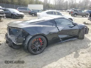 2024 Chevrolet Corvette 1LZ with VIN 1G1YD2D31R5610151, listed as a Copart auction lot 45017255 with 765 mi miles and Salvage Title. Bid and sale history available at DreamBid. Image 3.