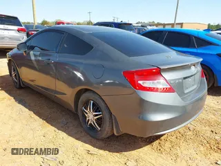 2012 Honda Civic Cpe LX with VIN 2HGFG3B53CH536426, listed as a IAAI auction lot 41871893 with 162,907 mi miles. Bid and sale history available at carsss.com. Image 3.