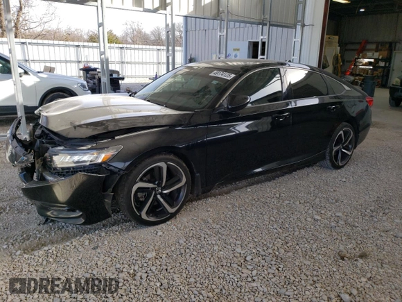 2019 Honda Accord Sedan Sport 1.5T with VIN 1HGCV1F32KA177413, listed as a Copart auction lot 49174125 with 127,784 mi miles and Salvage Title. Bid and sale history available at carsss.com. Image 1.
