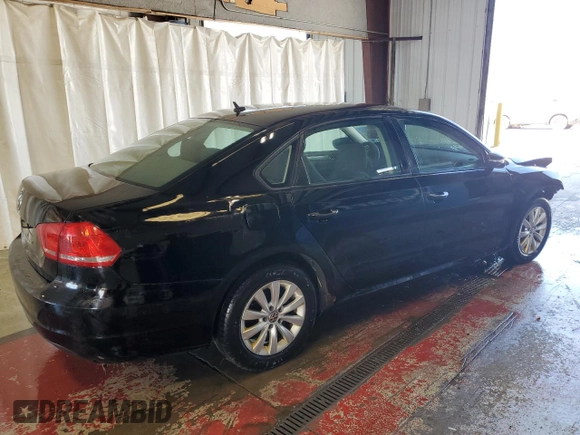 2012 Volkswagen Passat S with VIN 1VWAP7A38CC084490, listed as a Copart auction lot 57155005 with 243,113 mi miles and Salvage title. Bid and sale history available at DreamBid. Image 3.