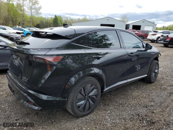 2023 Nissan ARIYA PLATINUM+ with VIN JN1DF0CD7PM701428, listed as a Copart auction lot 54491194 with 0 mi miles and Salvage Title. Bid and sale history available at carsss.com. Image 3.