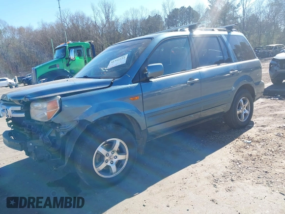 2008 Honda Pilot EX-L z VIN 5FNYF28548B018107, wystawiony jako IAAI lot #41352252 z przebiegiem 267 224 mil mil oraz . Historia ofert i sprzedaży dostępna na DreamBid. Obrazek 2.