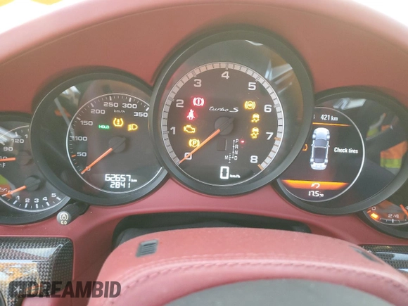 2019 Porsche 911 Turbo S with VIN WP0CD2A9XKS144611, listed as a Copart auction lot 77636924 with 62,657 mi miles and Salvage Title. Bid and sale history available at carsss.com. Image 9.