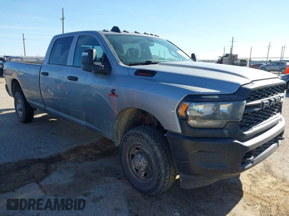 2023 Ram 2500 Tradesman with VIN 3C6UR5HL7PG614933, listed as a IAAI auction lot 42055798 with 67,121 mi miles. Bid and sale history available at carsss.com. Image 1.