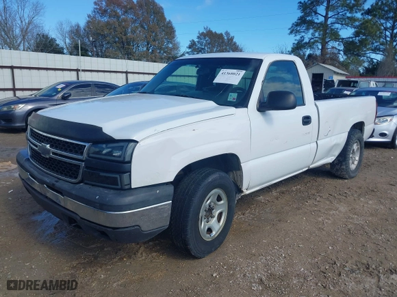 2006 Chevrolet Silverado 1500 Work Truck with VIN 1GCEC14V16E144581, listed as a IAAI auction lot 41368021 with 268,321 mi miles. Bid and sale history available at carsss.com. Image 2.