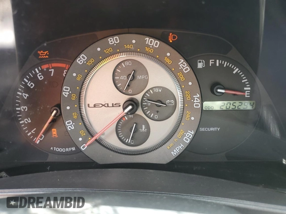 2002 Lexus IS 300/350 z VIN JTHBD192220053243, wystawiony jako Copart lot #58063174 z przebiegiem 205 294 mil mil oraz Szkoda całkowita • Salvage title. Historia ofert i sprzedaży dostępna na DreamBid. Obrazek 9.