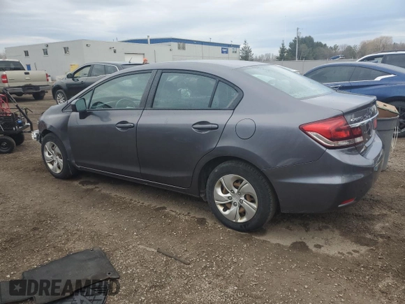 2014 Honda Civic Sedan LX with VIN 2HGFB2F4XEH038477, listed as a Copart auction lot 51524195 with 117,850 mi miles and Clean Title. Bid and sale history available at carsss.com. Image 2.
