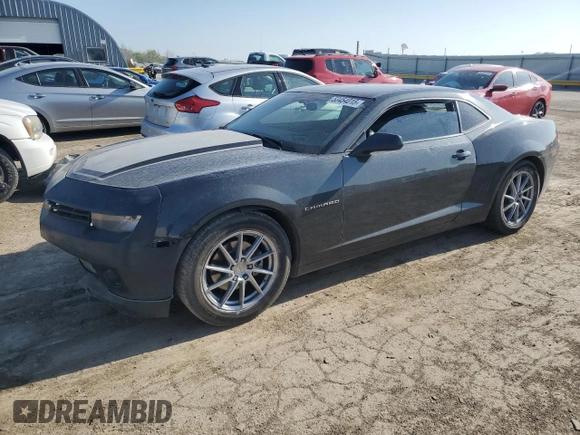 2015 Chevrolet Camaro LS z VIN 2G1FB1E39F9128712, wystawiony jako Copart lot #53454015 z przebiegiem 153 203 mil mil oraz Szkoda całkowita • Salvage title. Historia ofert i sprzedaży dostępna na DreamBid. Obrazek 1.