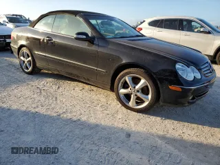 2005 Mercedes-Benz CLK-Class 3.2L with VIN WDBTK65J45F139806, listed as a Copart auction lot 78897124 with 0 mi miles and Salvage Title. Bid and sale history available at carsss.com. Image 4.