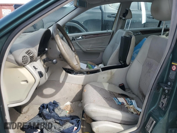 2001 Mercedes-Benz C 320 with VIN WDBRF64J51F046612, listed as a Copart auction lot 47940575 with Not Provided miles and Non Repairable. Bid and sale history available at DreamBid. Image 7.