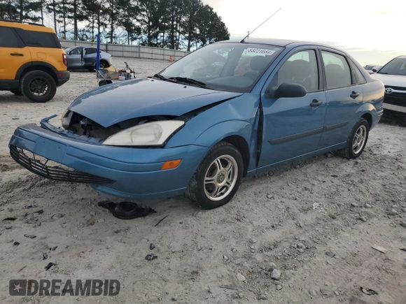 2001 Ford Focus LX with VIN 1FAHP33P01W332260, listed as a Copart auction lot 83221654 with 104,028 mi miles and Salvage Title. Bid and sale history available at DreamBid. Image 1.