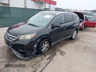 2014 Honda CR-V EX-L with VIN 2HKRM4H73EH662329, listed as a IAAI auction lot 41800191 with 212,800 mi miles. Bid and sale history available at carsss.com. Image 2.