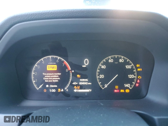 2024 Honda Ridgeline RTL with VIN 5FPYK3F56RB030210, listed as a Copart auction lot 47406845 with 4,042 mi miles and Salvage title. Bid and sale history available at DreamBid. Image 9.