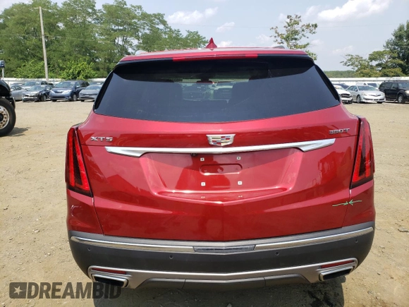 2023 Cadillac XT5 FWD Premium Luxury with VIN 1GYKNCR44PZ169259, listed as a Copart auction lot 66371794 with 13,319 mi miles and Salvage Title. Bid and sale history available at carsss.com. Image 6.