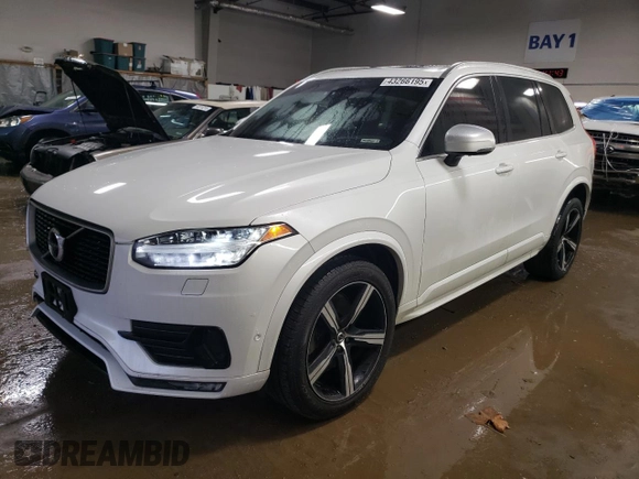 2019 Volvo XC90 R-Design with VIN YV4A22PM4K1478712, listed as a Copart auction lot 43266195 with 65,494 mi miles and Salvage title. Bid and sale history available at DreamBid. Image 1.
