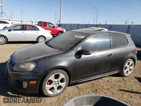 2010 Volkswagen GTI w/Sunroof with VIN WVWEV7AJ5AW245009, listed as a Copart auction lot 76406674 with 124,682 mi miles and Clean Title. Bid and sale history available at carsss.com. Image 1.