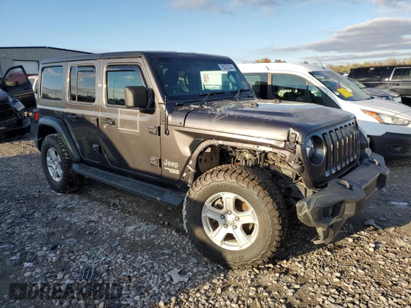 2021 Jeep Wrangler Unlimited Sport with VIN 1C4HJXKN2MW591498, listed as a Copart auction lot 78276744 with 98,868 mi miles and Salvage title. Bid and sale history available at DreamBid. Image 4.