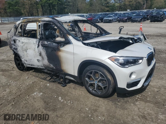2019 BMW X1 xDrive28i with VIN WBXHT3C55K5L89892, listed as a Copart auction lot 55467665 with Not provided miles and Salvage title. Bid and sale history available at DreamBid. Image 4.