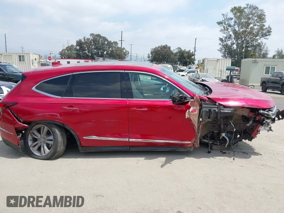 2023 Acura MDX with VIN 5J8YE1H31PL007235, listed as a IAAI auction lot 42111174 with 14,400 mi miles and . Bid and sale history available at DreamBid. Image 14.