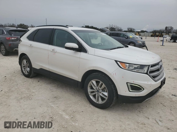 2015 Ford Edge SEL with VIN 2FMTK3J87FBC27296, listed as a Copart auction lot 45955775 with 157,480 mi miles and Salvage Title. Bid and sale history available at carsss.com. Image 4.