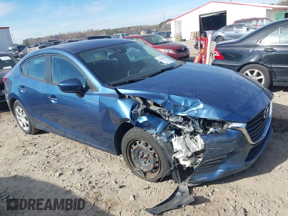 2018 Mazda 3 Sport with VIN 3MZBN1U74JM252031, listed as a IAAI auction lot 41455656 with 64,341 mi miles and . Bid and sale history available at DreamBid. Image 1.