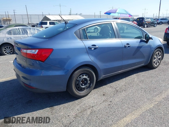 2016 Kia Rio LX with VIN KNADM4A32G6648191, listed as a IAAI auction lot 41925984 with 187,116 mi miles. Bid and sale history available at carsss.com. Image 4.