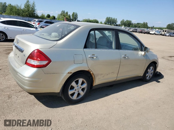 2007 Nissan Versa SL with VIN 3N1BC11E17L438140, listed as a Copart auction lot 59628215 with 167,343 mi miles and Salvage title. Bid and sale history available at DreamBid. Image 3.