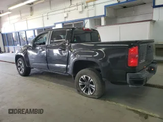 2021 Chevrolet Colorado 4WD Z71 with VIN 1GCGTDEN2M1251118, listed as a Copart auction lot 54084625 with 70,256 mi miles and Salvage title. Bid and sale history available at DreamBid. Image 2.