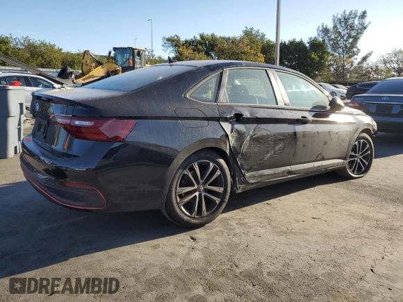 2023 Volkswagen Jetta Sport z VIN 3VWBM7BU1PM052781, wystawiony jako Copart lot #49489745 z przebiegiem 12 394 mil mil oraz Szkoda całkowita • Salvage title. Historia ofert i sprzedaży dostępna na DreamBid. Obrazek 3.