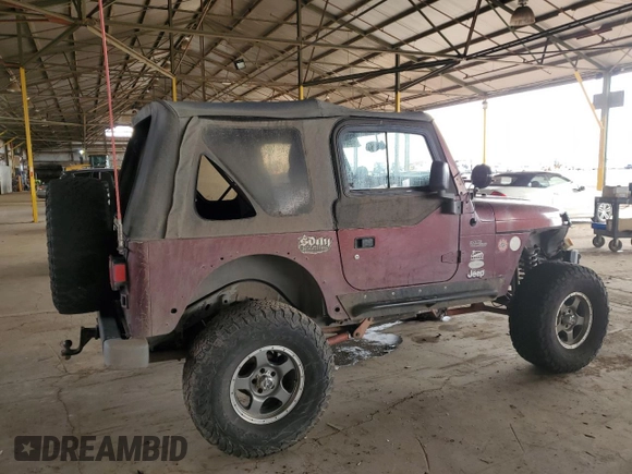 2003 Jeep Wrangler Sahara with VIN 1J4FA59S03P336844, listed as a Copart auction lot 49290345 with 167,726 mi miles and Salvage title. Bid and sale history available at DreamBid. Image 3.